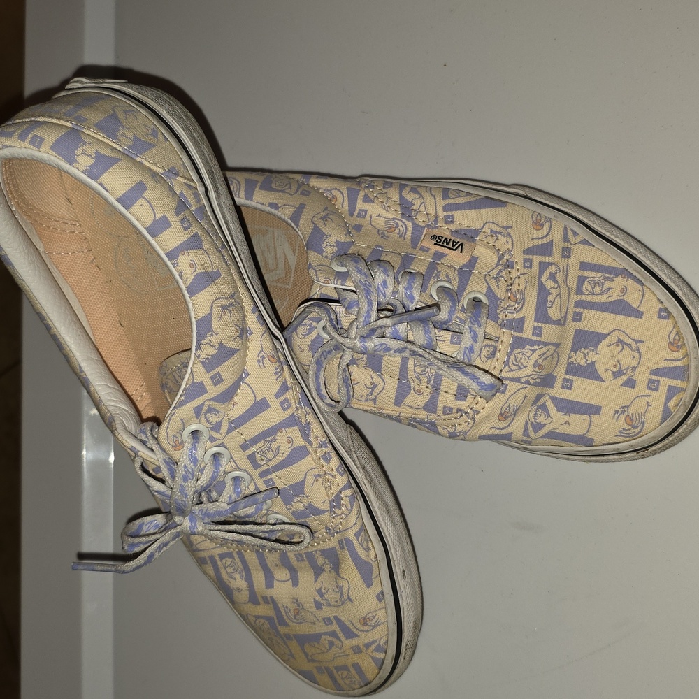 Vans Womens Shoe Size 9- Blue and Cream (Paula #11)